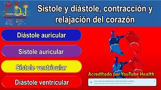 Sístole y diástole  Sístole y diástole del corazón  Sístole y diástole fisiología [upl. by Coney]