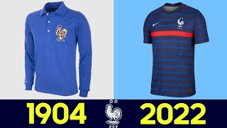 Storia della maglia da calcio della nazionale Francia 2022  Levoluzione Della Maglia Nazionale [upl. by Osanna]