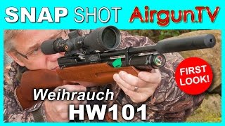 FIRST LOOK  WEIHRAUCH HW101 KT singleshot PCP air rifle [upl. by Einwat]