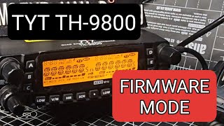 TYT TH9800  FIRMWARE MODE  MAIN amp Display Unit [upl. by Matronna]