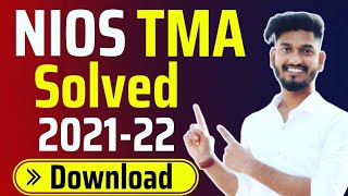 Nios Assignments TMA Solution Download Session 2021  2022  Nios latest updates [upl. by Anaed]