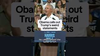 Obama on Trumps weird statements [upl. by Ayanet]