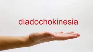 How to Pronounce diadochokinesia  American English [upl. by Nilcaj]