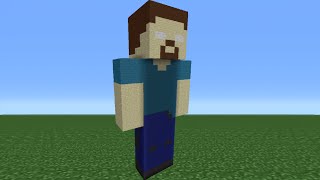 Minecraft Tutorial How To Make A Herobrine Statue [upl. by Bazluke]