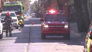 CBS en Incendio Liceo Amunategui SFD in Structural Fire [upl. by Clorinde]