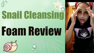 Snail Cleansing Foam Is Amazing  Affordable Korean Skincare [upl. by Yelsgnik]