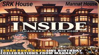 Shahrukh Khan Mannat House 🏠  Shahrukh Khan Birthday Celebration  Mannat House 🏡  SRK House 🏠 [upl. by Durnan]