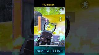 How to do 1v2 clutch bgmipubg mobile🥵 clutch rameshisliveshortvideosubscribenewgamer [upl. by Eux]