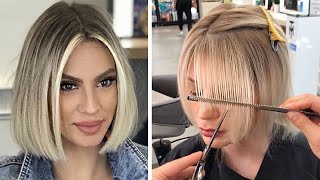 New Trendy Haircuts Ideas For Women  10 Short and Medium Hair Cutting [upl. by Cohla]