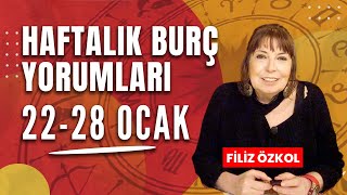 FİLİZ ÖZKOL İLE HAFTALIK BURÇ YORUMLARI  22  28 OCAK 2024 [upl. by Celeski26]