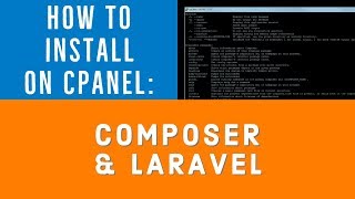 How to Install Composer and Laravel 5 in cPanel [upl. by Coady]