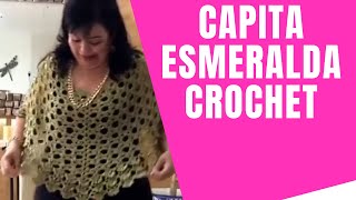 CÓMO TEJER UNA CAPA O CAPITA EN CROCHET O GANCHO 🌼 🌼Muy Fácil y Rápido  Yo Tejo con LAURA CEPEDA [upl. by Andrei]