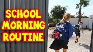 SCHOOL MORNING ROUTINE SIS vs BRO [upl. by Lyrehs]