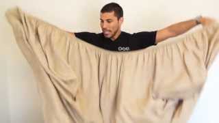 How to Fold a Fitted Sheet in 30 seconds OCD Experience Way [upl. by Drummond]