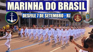 Veja o Desfile da Marinha do Brasil  Fuzileiros Navais no 7 e Setembro do Rio de Janeiro  RJ [upl. by Sairu648]