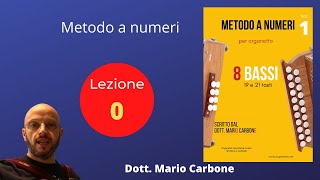 Lezione 0  Metodo a numeri  organetto 8 bassi otto bassi Dott Mario Carbone [upl. by Arbba]