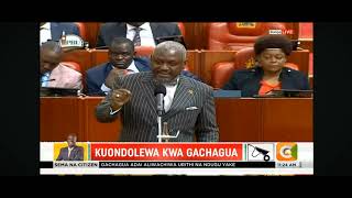 Otiende Amollo destroys Deputy Gachagua During Live impeachment motion in Parliament Today [upl. by Hoskinson]