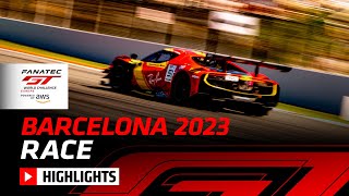 Race Highlights  Barcelona 2023  Fanatec GT World Challenge Europe Powered by AWS [upl. by Santiago]