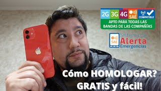 Aprende a HOMOLOGAR un celular en Chile 🇨🇱 GRATIS y FÁCIL 📱 [upl. by Nnayram]