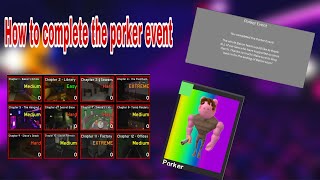 HOW TO COMPLETE THE PORKER EVENT Tutorial Roblox Bakon [upl. by Tiphany]