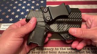 Sig Sauer P365 w Lima Laser IWB KYDEX Holster  Rounded Gear by Concealment Express [upl. by Daggna]