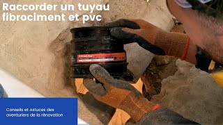 raccorder un pvc sur du fibrociment [upl. by Merrell]