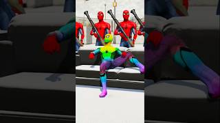 GTA 5 VENOM KILL SPIDERMAN KID PART 10 shorts gta5 cartoon spiderman [upl. by Chaille642]