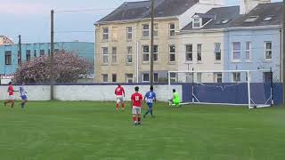 John Hagerdon scores for St Johns Utd v Ramsey 33 Combi div 1 1 May 2024 [upl. by Naasah]