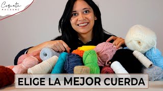 5 Mejores CUERDAS para Macramé la última te Sorprenderá [upl. by Osber]