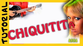 CHIQUITITA en guitarra acustica  Abba  acordes how to play TUTORIAL [upl. by Cynthea445]