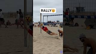 Beach Volleyball RALLY🤯🏐☀️ beachvolleyball volleyball volleyballworld volleyballplayer spike [upl. by Nina]