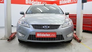 Ford Mondeo Mk 4 Hvordan bytte bremseskiver og bremseklosser foran  2007 til 2014 mod [upl. by Akkinahs]