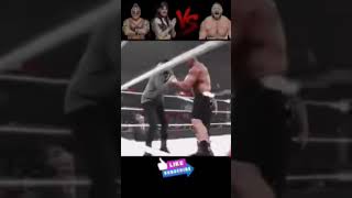 Rey Mysterio and Dominik Mysterio Vs Brock Lesnarwweeditviralshort [upl. by Perr]