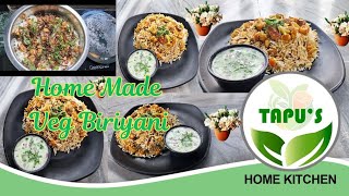 Home made Veg Biryani Recipe  Veg Biryani Ghar pe kaise banayi TapuHomeKitchen [upl. by Cale]