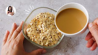 Avena y 1 taza de Café para Hacer un Desayuno o Postre Rápido y Delicioso  Auxy [upl. by Anirb]