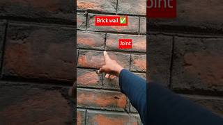 Brick wall joint ✅  গাথুনির জয়েন্ট সঠিকভাবে করার নিয়ম  brick construction [upl. by Ellecrad967]