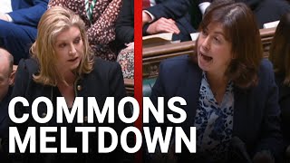 House of Commons erupts into complete chaos over Gaza ceasefire vote [upl. by Assereht]