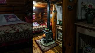 Sleep in a Cozy Snowy Cabin  Winter Ambience with Crackling Fireplace Sounds and Relaxing Snow [upl. by Nivac]