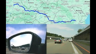 Driving Timelapse Germany  Romania  multiple angles [upl. by Aset]