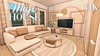 Roblox Bloxburg  No Gamepass Muji 31k House  Minami Oroi [upl. by Assenaj]