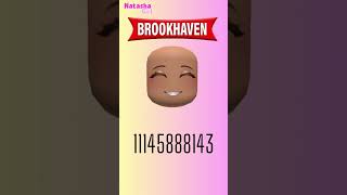 ID CODES de FACES E ACESSÓRIOS PARA USAR NO BROOKHAVEN RP Roblox [upl. by Edme457]