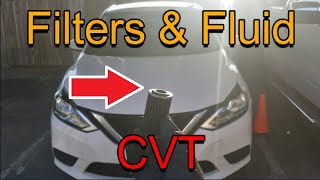 How to Change 20132019 SENTRA CVT Fluid amp Filters complete tutorial by a real owner at 168000 mi [upl. by Sajovich753]