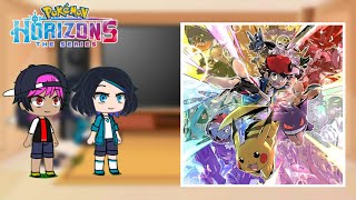 Pokemon horizons react to Ash ketchum part 34 [upl. by Gayla775]