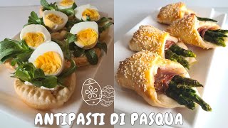 ANTIPASTI DI PASQUA FACILI  Menù di Pasqua  Antipasti veloci pasta sfoglia  EASTER APPETIZER [upl. by Aggappe]