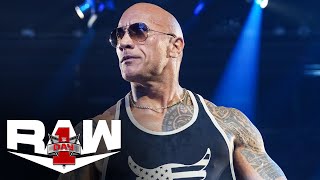 FULL SEGMENT – The Rock returns and wants The Head of the Table Raw Day 1 highlights Jan 1 2024 [upl. by Gottuard]