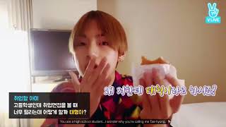 bts vlive comment “why are you calling me taehyung when you’re in high school i am 23 years old” [upl. by Flosi]