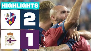 SD HUESCA 2  1 RC DEPORTIVO  RESUMEN LALIGA HYPERMOTION [upl. by Pollyanna]