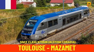 Cab Ride Toulouse  Mazamet TER Occitanie France train drivers view in 4K [upl. by Devonne]