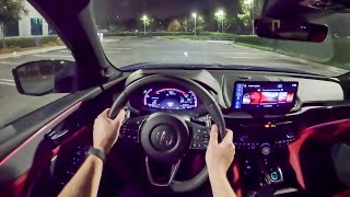 2025 Acura MDX ASpec Advance  POV Night Drive Binaural Audio [upl. by Lune]