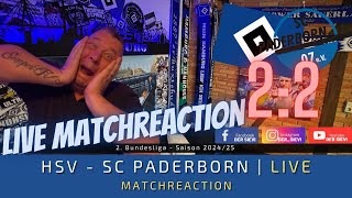 🔴LIVE HSV  SC Paderborn 22  Ein Kampf auf Augenhöhe und viele Fehler vom HSV  Matchreaction [upl. by Lebezej649]